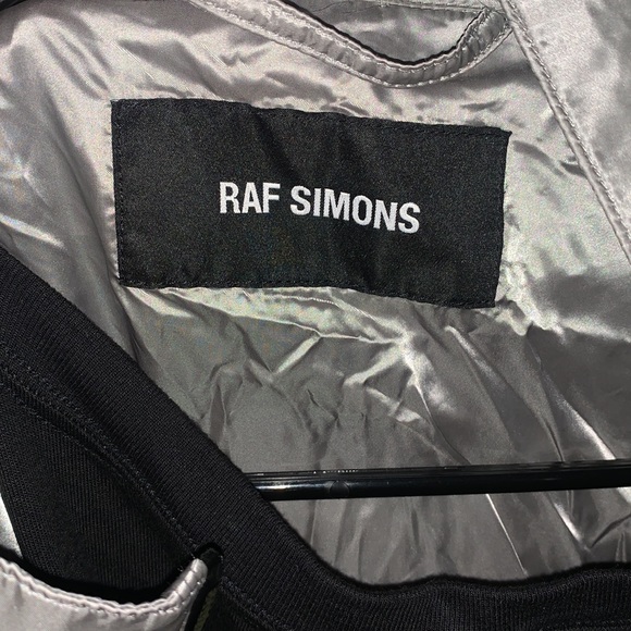 RAF SIMONS METALIC TSHIRT LINED RAIN COAT -BNWT - Picture 5 of 5